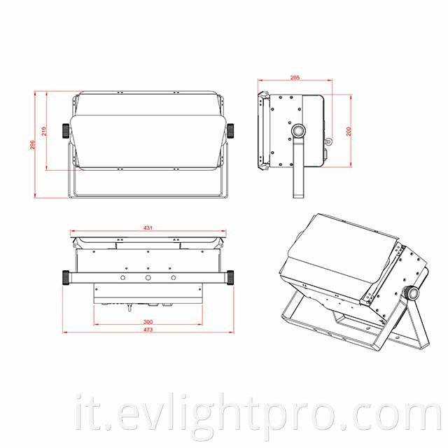 Color Cob Blinder Led